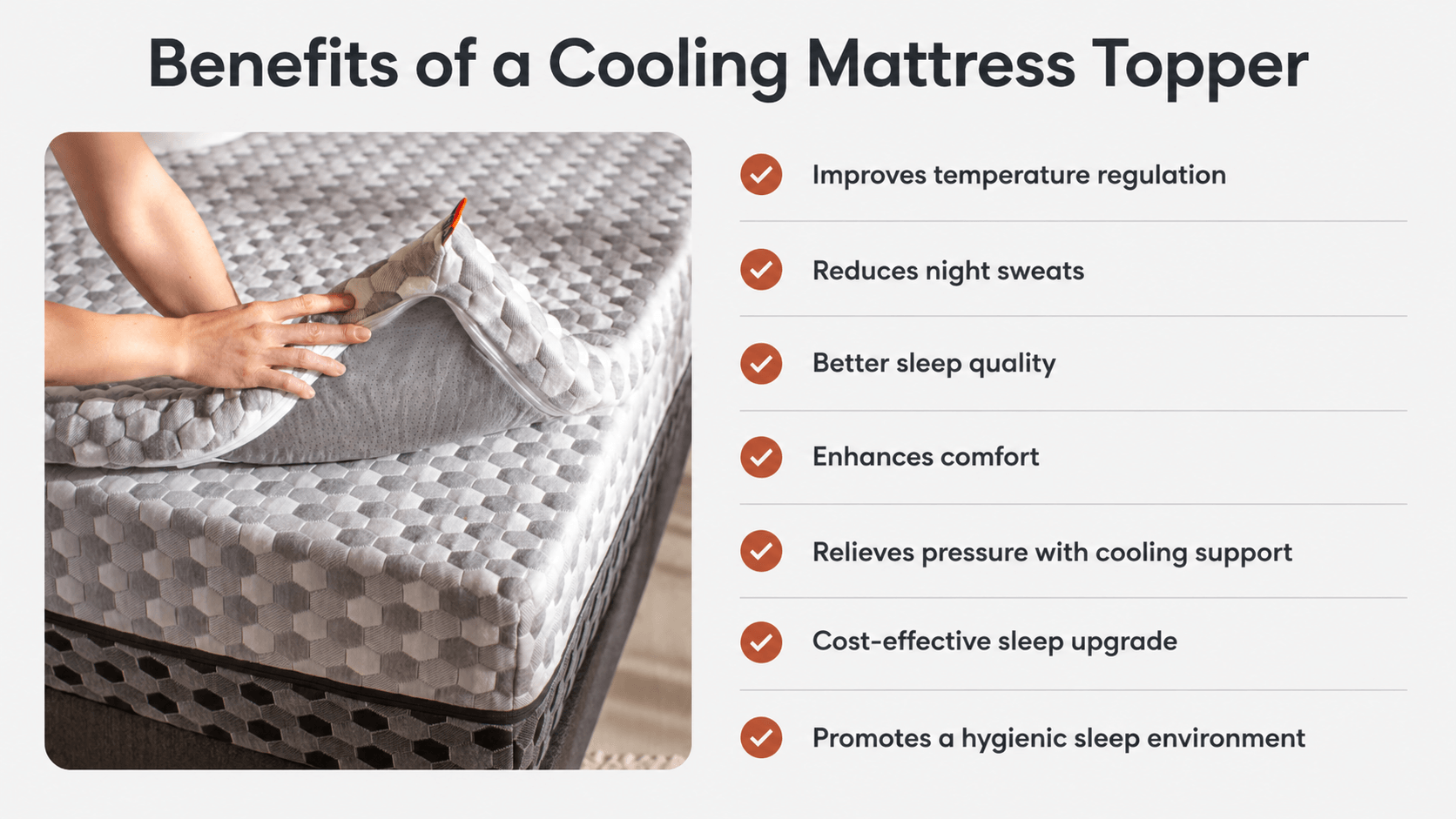 Benefits of a cooling mattress topper